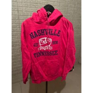Pink Nashville‎ Tennessee Athletic Dept EST 1906 Hoodie Sweatshirt Size Medium